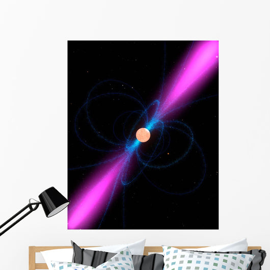 Illustration Pulsar Wall Decal Design 1
