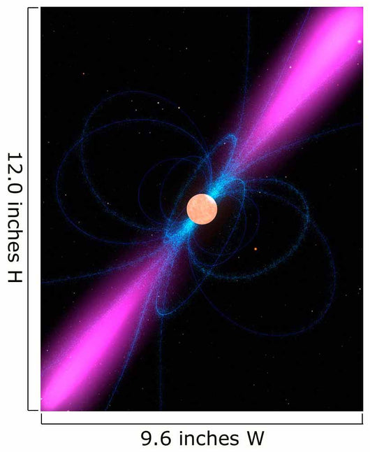 Illustration Pulsar Wall Decal Design 1