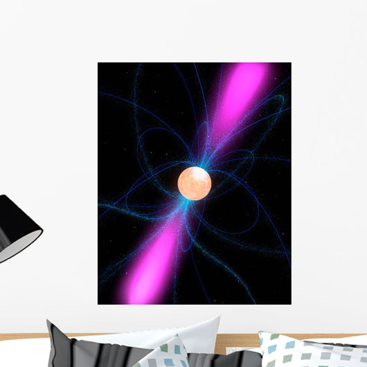 Illustration Pulsar Wall Decal Design 2