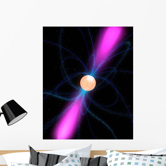 Illustration Pulsar Wall Decal Design 2