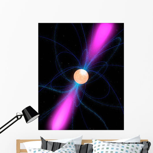Illustration Pulsar Wall Decal Design 2
