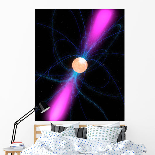 Illustration Pulsar Wall Decal Design 2
