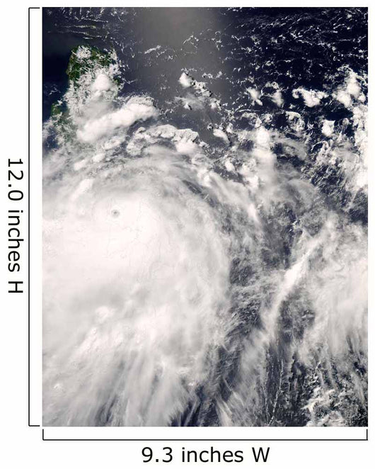 Typhoon Fengshen over Philippines Wall Decal