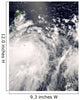 Typhoon Fengshen over Philippines Wall Decal