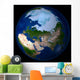 Full Earth Showing Arctic Wall Decal