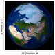 Full Earth Showing Arctic Wall Decal