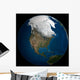 Global over North America Wall Decal
