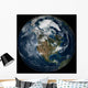 Full Earth Showing North Wall Decal Design 11