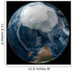 Earth with Full Antarctic Wall Decal