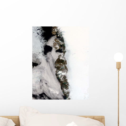 Meltwater Ponds along Greenland Wall Decal