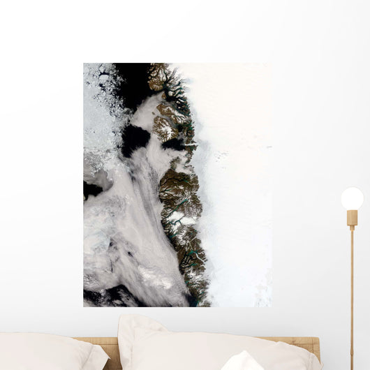 Meltwater Ponds along Greenland Wall Decal