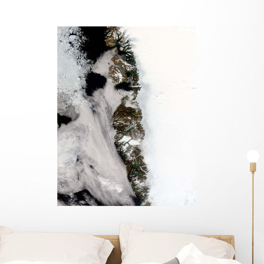 Meltwater Ponds along Greenland Wall Decal