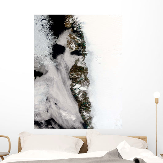 Meltwater Ponds along Greenland Wall Decal