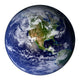 Full Earth Showing North Wall Decal Design 10