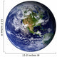 Full Earth Showing North Wall Decal Design 10