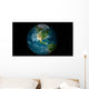 Full Earth Showing North Wall Decal Design 9