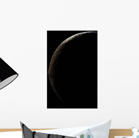 Saturn's Moon Iapetus Wall Decal Design 3