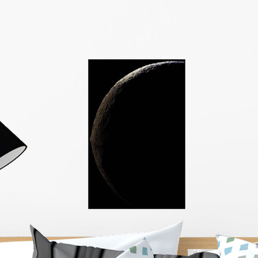 Saturn's Moon Iapetus Wall Decal Design 3