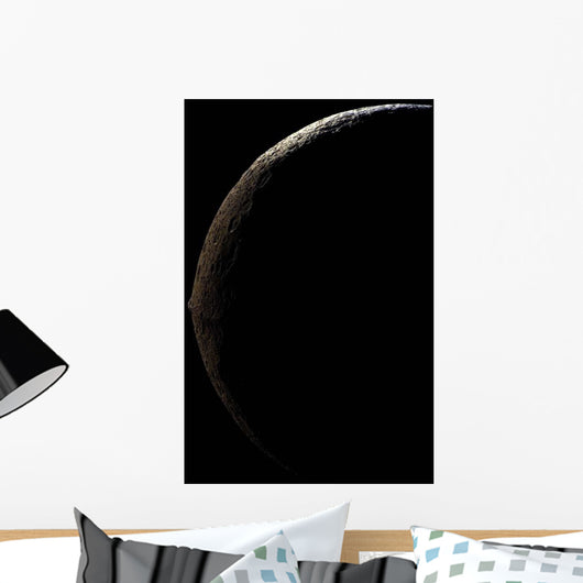 Saturn's Moon Iapetus Wall Decal Design 3