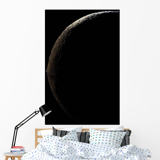 Saturn's Moon Iapetus Wall Decal Design 3