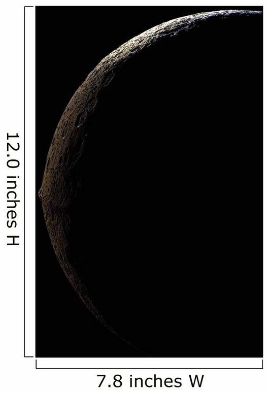 Saturn's Moon Iapetus Wall Decal Design 3