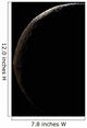 Saturn's Moon Iapetus Wall Decal Design 3