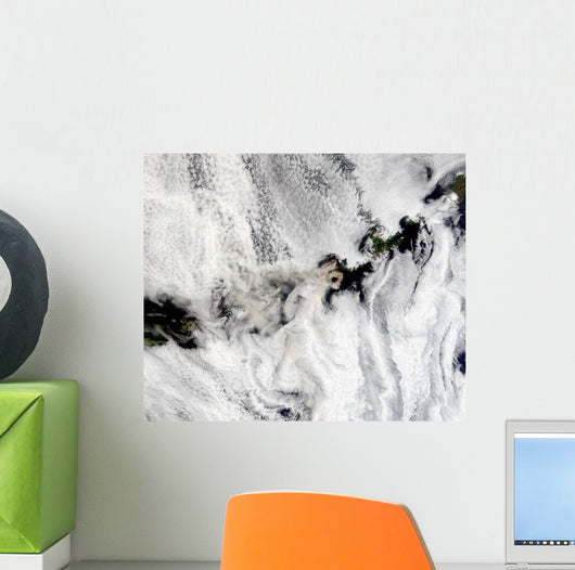 Plume from Okmok Volcano Wall Decal Design 2