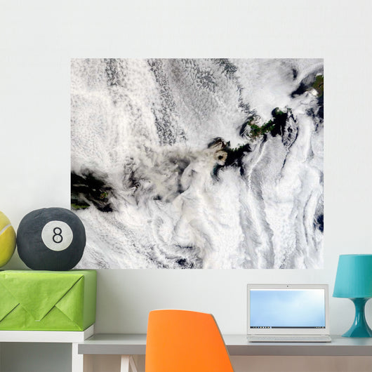 Plume from Okmok Volcano Wall Decal Design 2