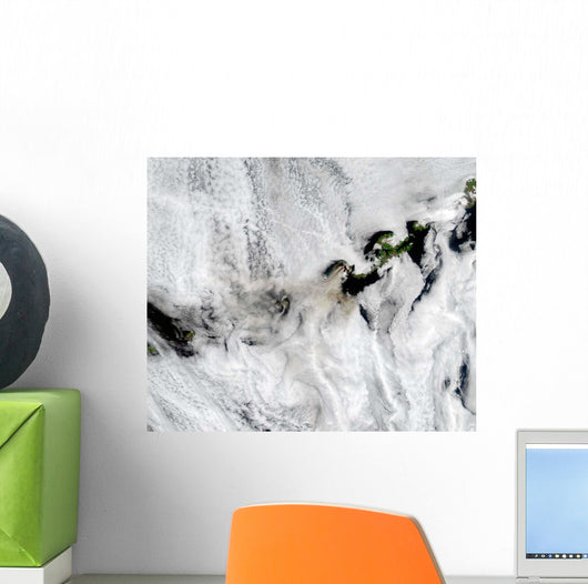 Plume from Okmok Volcano Wall Decal Design 1