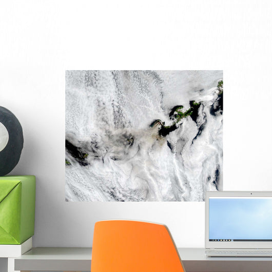 Plume from Okmok Volcano Wall Decal Design 1