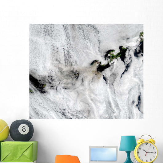Plume from Okmok Volcano Wall Decal Design 1