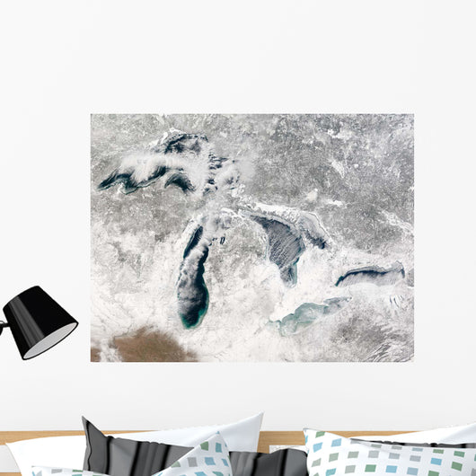 Satellite Great Lakes Wall Decal Design 2