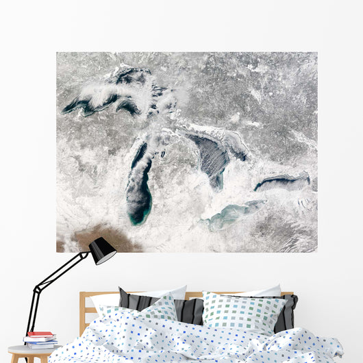 Satellite Great Lakes Wall Decal Design 2