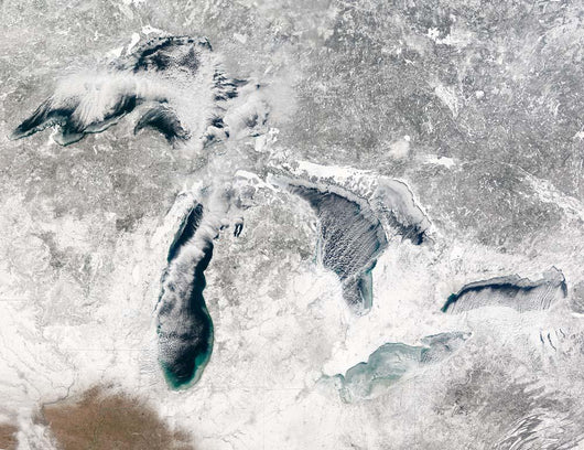 Satellite Great Lakes Wall Decal Design 2