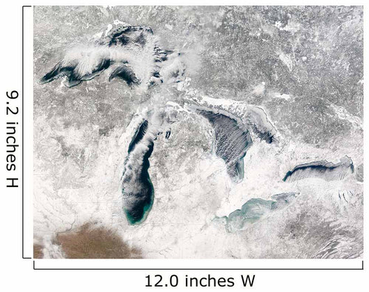 Satellite Great Lakes Wall Decal Design 2