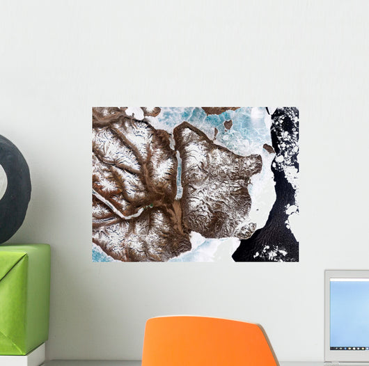 Sea Ice Lines Shoreline Wall Decal
