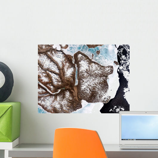 Sea Ice Lines Shoreline Wall Decal