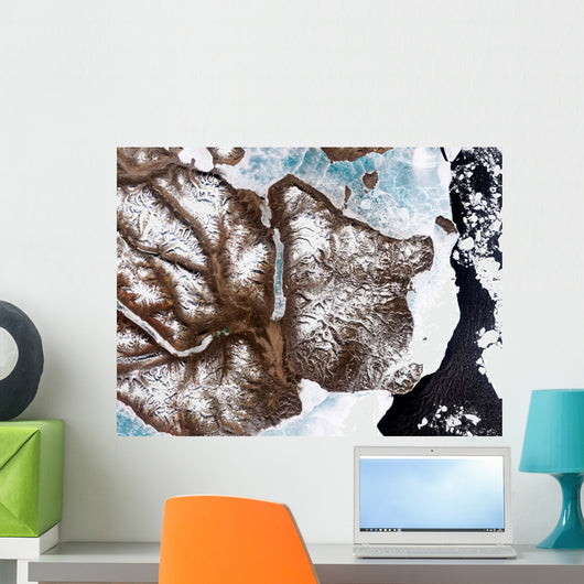 Sea Ice Lines Shoreline Wall Decal
