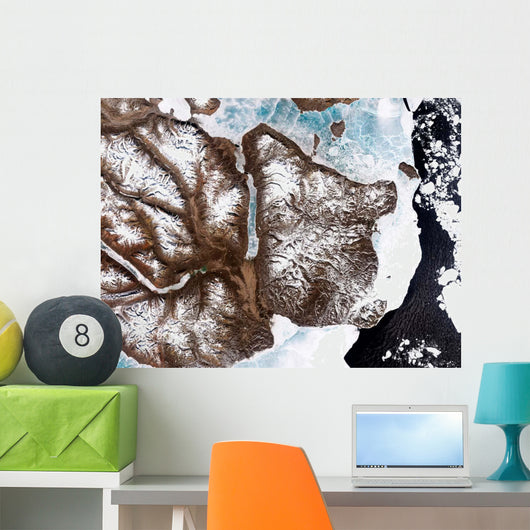 Sea Ice Lines Shoreline Wall Decal