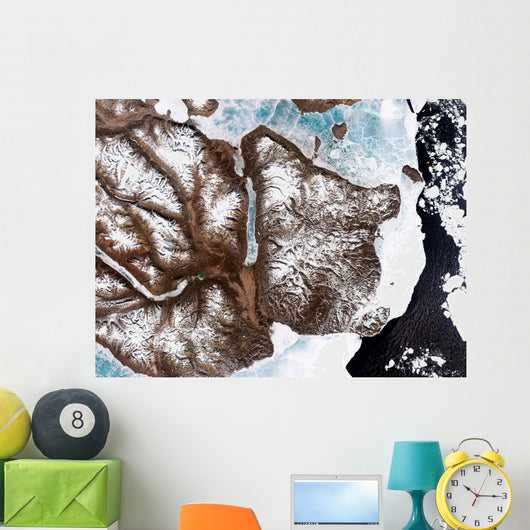 Sea Ice Lines Shoreline Wall Decal