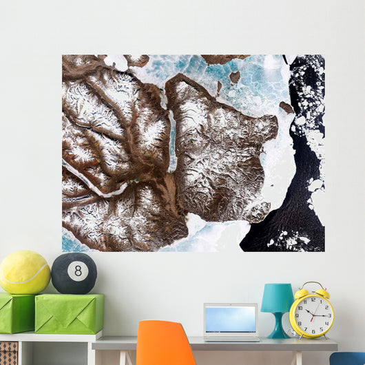 Sea Ice Lines Shoreline Wall Decal