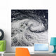 Satellite Storm over New Wall Decal