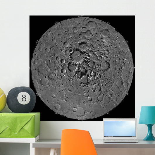 Lunar Mosaic North Polar Wall Decal
