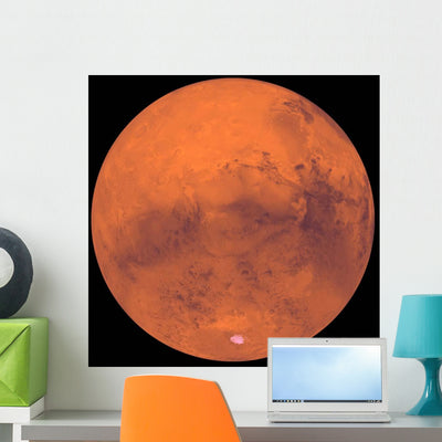 Mars Wall Decal Design 5 shown on a wall