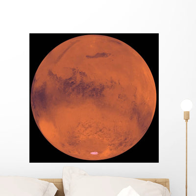 Mars Wall Decal Design 4 shown on a wall