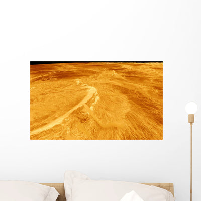 3D Perspective Latona Vorona Wall Decal shown on a wall