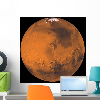 Global Color Mars Wall Decal shown on a wall