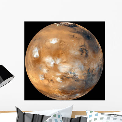 Mars Wall Decal Design 3 shown on a wall
