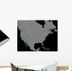 Stereoscopic North America Wall Decal Design 2