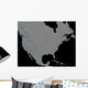 Stereoscopic North America Wall Decal Design 2